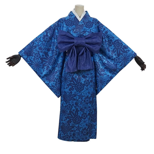 Demon Slayer Inosuke Hashibira Blue Kimono Cosplay Costume - Cosplay Buy