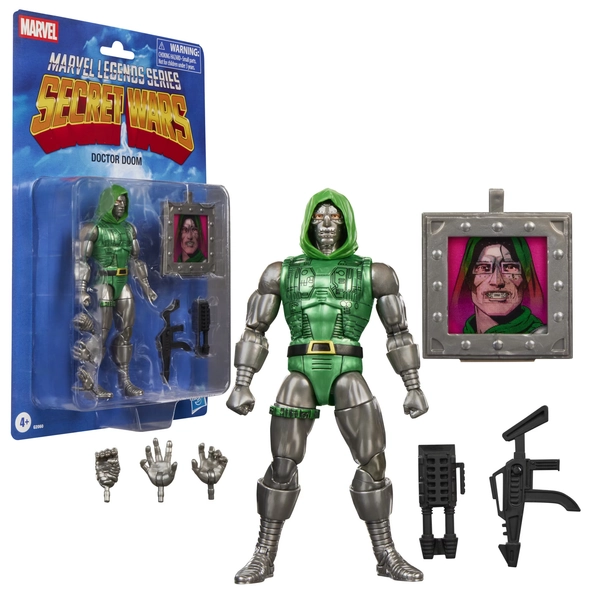 Marvel Legends Series Secret Wars Doctor Doom, Retro Fantastic Four Comics Collectible Action Figure (6”) - Walmart.com
