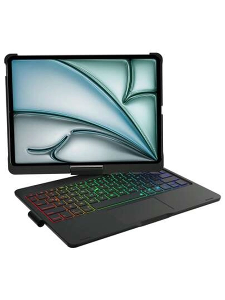 kolude IPad 10th Generation Case With Keyboard 10.9" & IPad 11th (A16) & IPad Air 11 (M3/M2), Multi Trackpad, 360 Swivel & Rainbow Backlit For IPad Air 5th/4th,IPad Pro 11 4th/3rd/2nd/1st