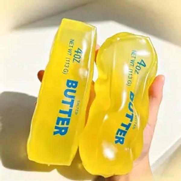 Butter Slow Rising Squishy Toy - Soft Handheld Size Fidget Sensory Squishies, Whimsical Gift for Party Bags-Festive Home Supplies, Stress Relief Decompression Toy