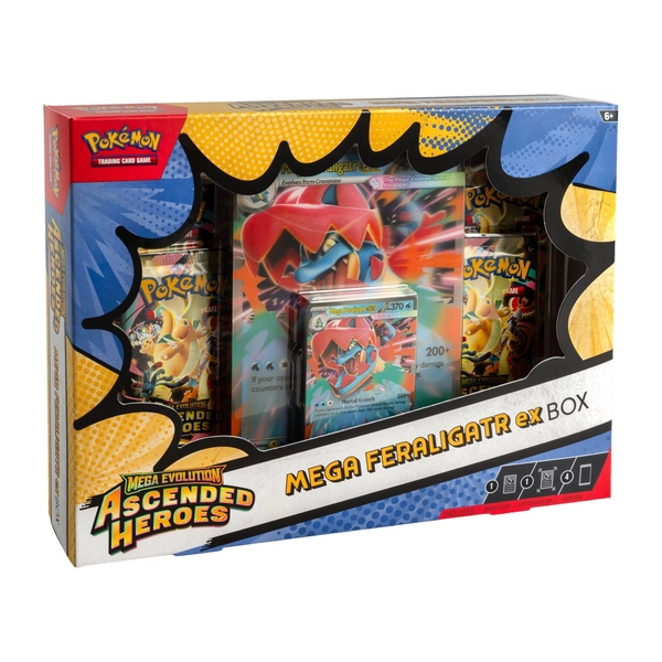 Pokémon TCG: Mega Evolution—Ascended Heroes Mega ex Box - Receive 1 at Random! - Walmart.com