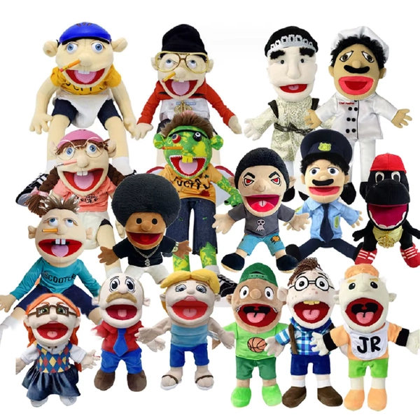 30/60cm Jeffy Hand Puppet Plush Children Soft Doll Talk Show Party Props Christmas Doll Plush Toys Puppet Kids Gift - AliExpress 26
