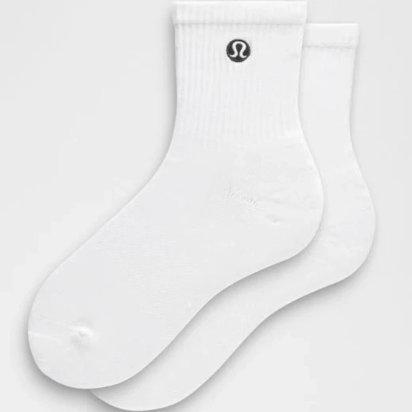 Lululemon Unisex Daily Essential Quarter Socks