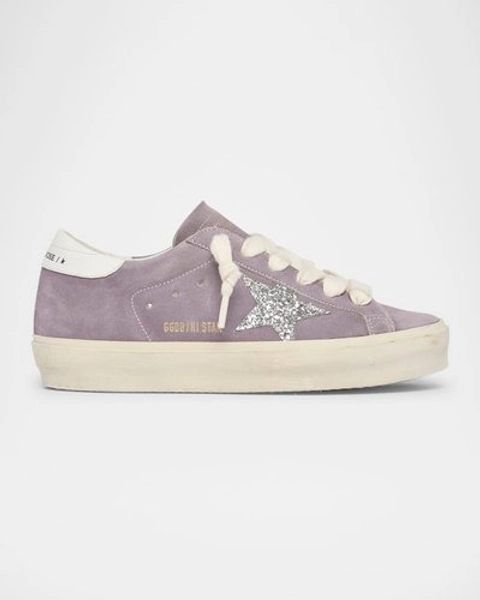 Hi Star Suede Glitter Low-Top Sneakers
