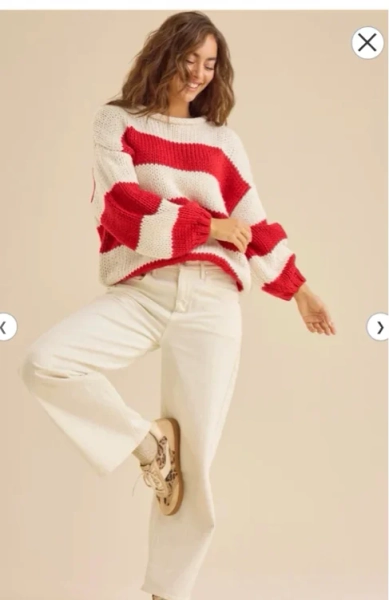 Fawn Striped Sweater