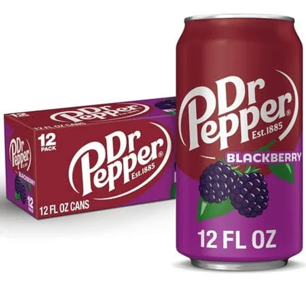 Dr Pepper Blackberry Soda Pop, 20 fl oz, Bottle