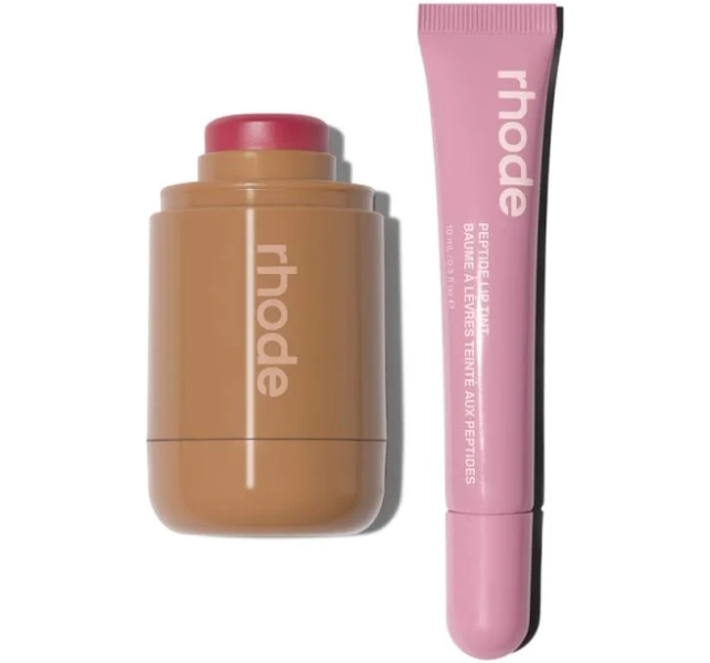 the duos Pocket Blush + Lip Tint
