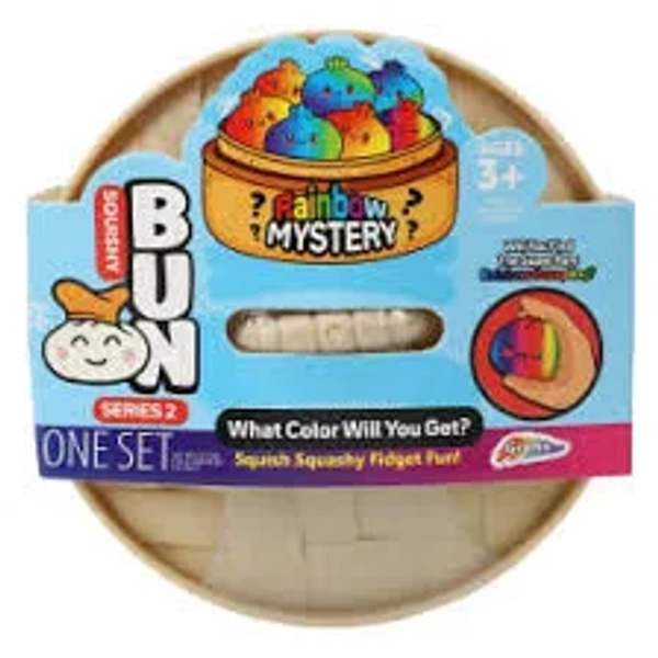 rainbow mystery squishy bun fidget toy