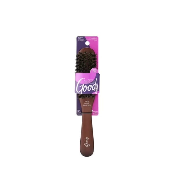 Goody Wood Boar Brush, Smooth And Sleek Styles, Natural Boar Bristles, 1 Ct, For All Hair Types