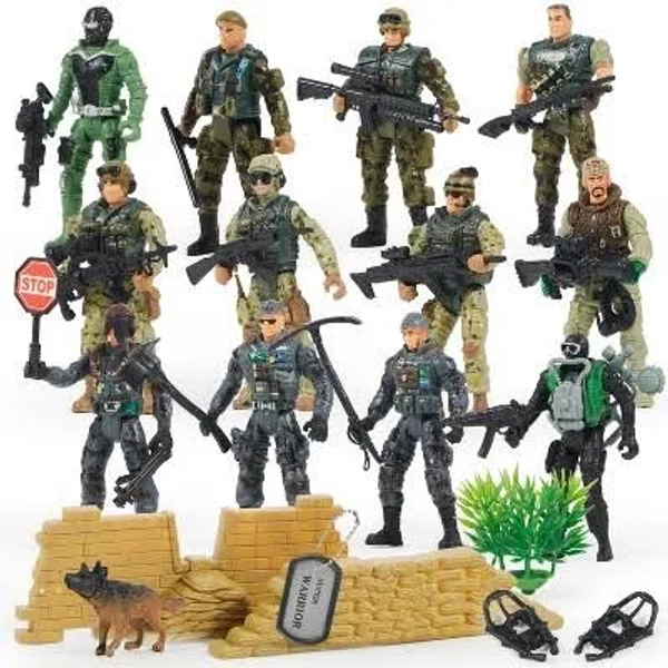Joyfy 16 Pcs Military Toy Soldiers Playset