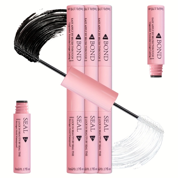 [3-Pack Pink Makeup Fixer] 3-Pack Pink Adhesive Glue: Gentle, Non-Irritating, Waterproof & Sweatproof Makeup Fixer for Outdoor Sports, Surfing, Swimming, and Dates