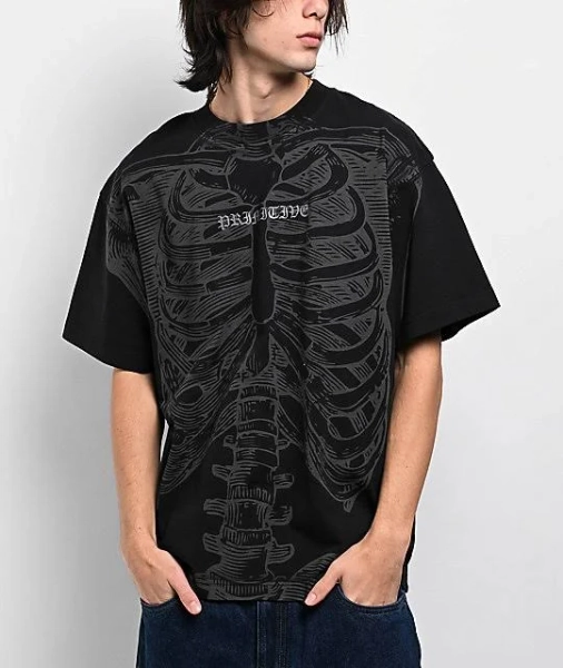 Primitive Men's Skeleton Frame Tee Shirt