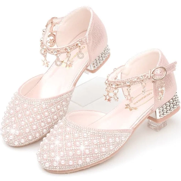 Girls' Leather PU Heels