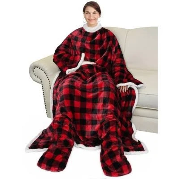 Catalonia Sherpa Wearable Blanket