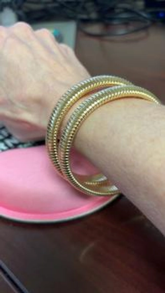 17KM Gold Bracelets for Women, Gold Bangles for Women Chunky - TikTok Shop