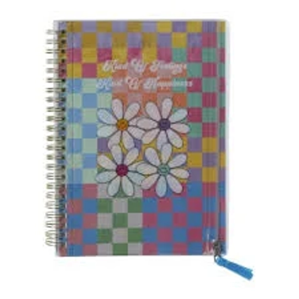 Five Below Spiral Journal With Zipper Pouch
