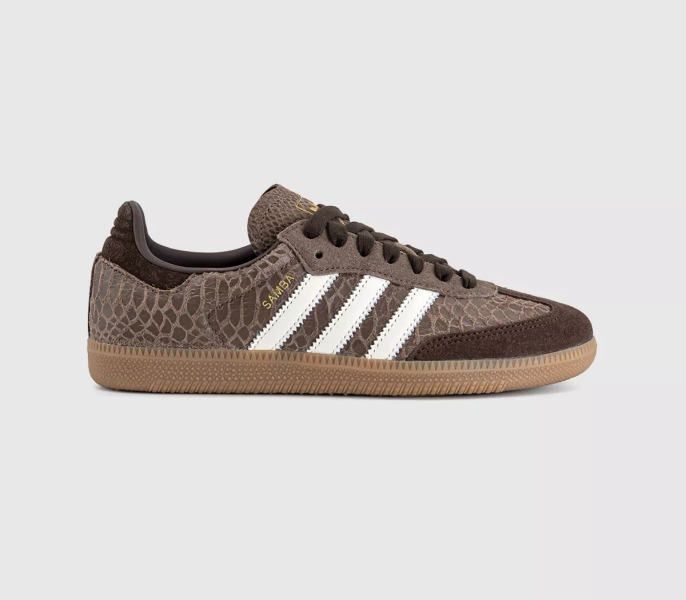 Adidas Samba OG Trainers Brown Earth Strata Offwhite Gum