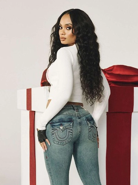 BECCA MID RISE FLAP BOOTCUT JEAN