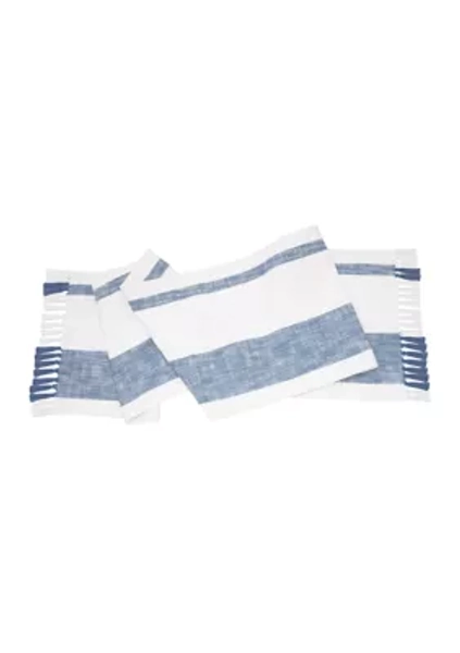 Morgan Denim Stripe Table Runner