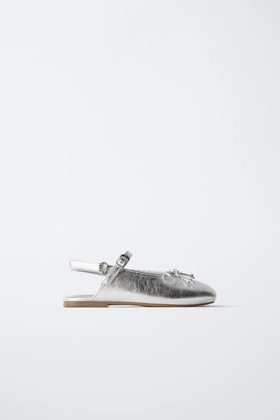 METALLIC SLINGBACK FLATS