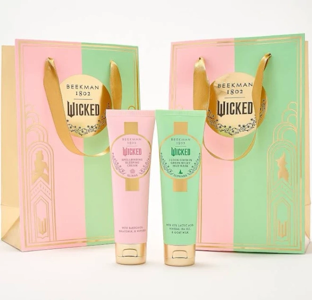 Beekman 1802 Wicked 2pc Glinda & Elphaba Goat Milk Mask Set