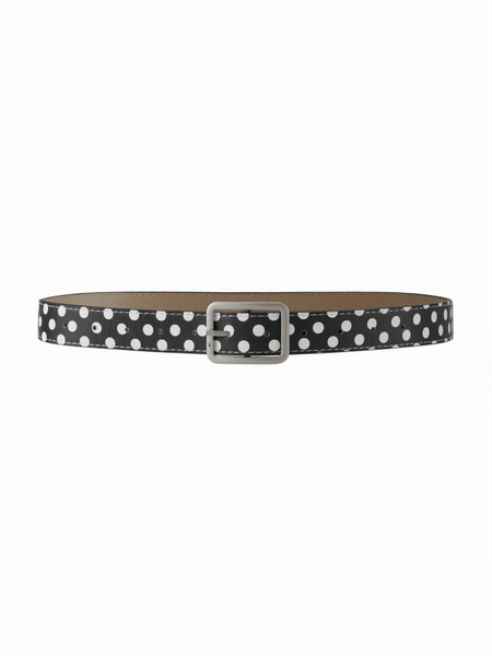 POLKA DOT SQUARE BUCKLE BELT