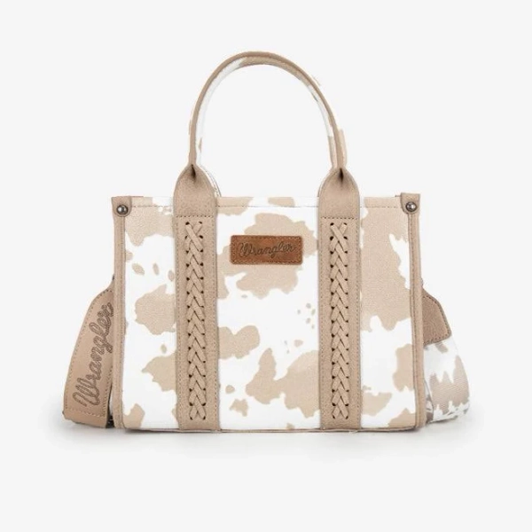 Wrangler Women's Cow Print Concealed Carry Tote/Crossbody