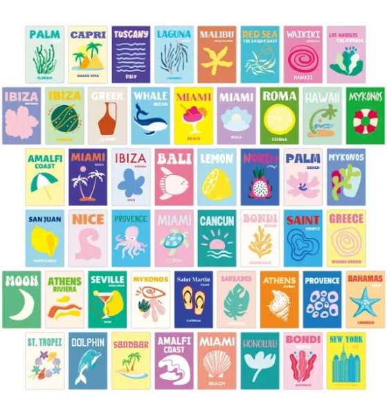 Travel Wall Collage | Aesthetic Room Decor