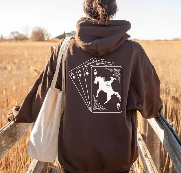 Ace Card Cowboy Sweatshirt Hoodie