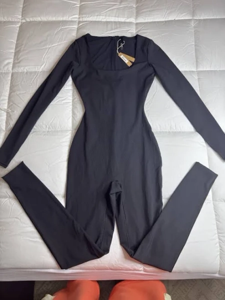 Skims All-in-One Scoop Neck Long Sleeve Onesie