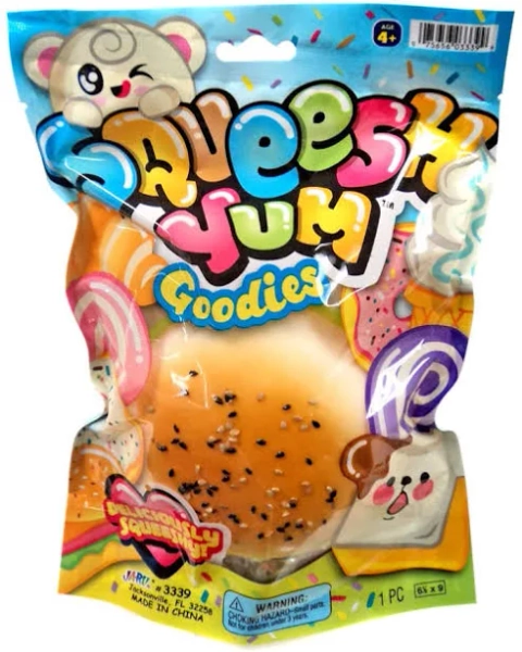 Squeesh Yum Stuffed Samich Squeeze Toy
