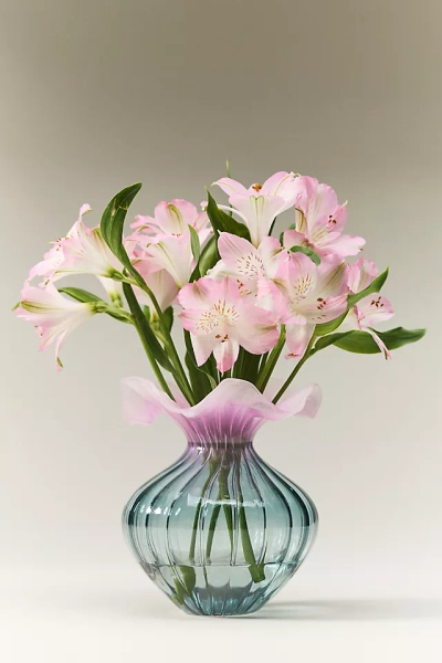 Lucy Ruffle Glass Vase