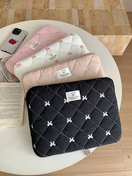 Bow Laptop Inner Bag Compatible With IPad/ 10/11 Inches, 13/14 Inches, 15/15.6 Inches, Cute Laptop Bag