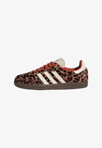 SAMBA OG LEOPARD - Sneakers laag - core black preloved red cream white