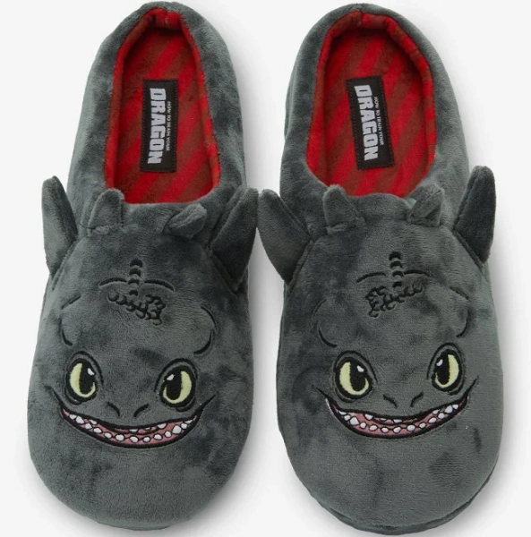 DreamWorks How to Train Your Dragon Toothless Figural Slippers