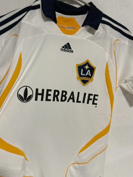 MLS LA Galaxy 2007 2008 Away Jersey ADIDAS 221779 Youth Medium 23 BECKHAM Soccer