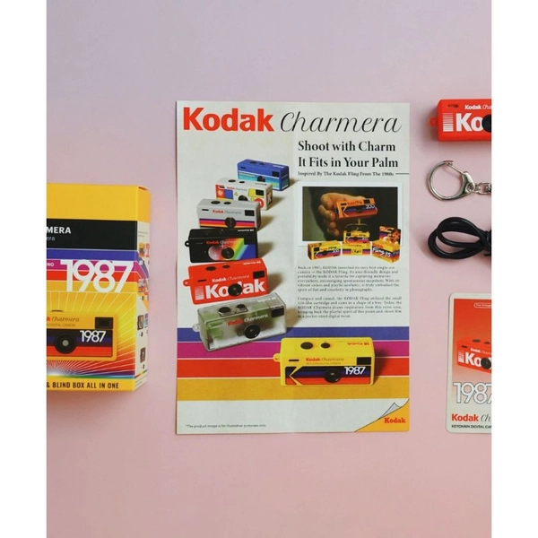 KODAK CHARMERA Appareil Photo Numérique Porte-clés – Blind Box + couleur secrète possible