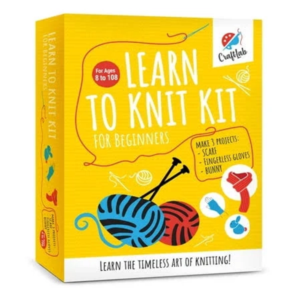 CraftLab Knitting Kit for Beginners