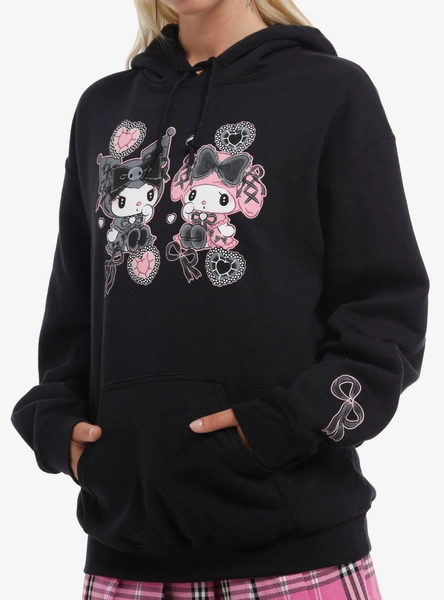 Kuromi & My Melody Lolita Hoodie