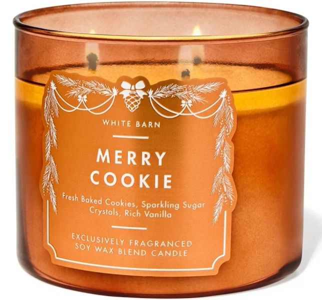 Bath & Body Works Merry Cookie 3-Wick Candle