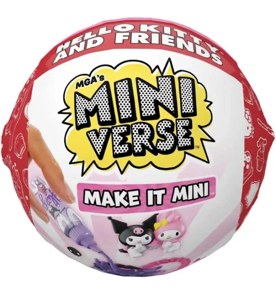 Miniverse Hellokitty Mini Toy Blind Box L.O.L. SURPRISE Mystery Box DIY Gourmet Play House Ball