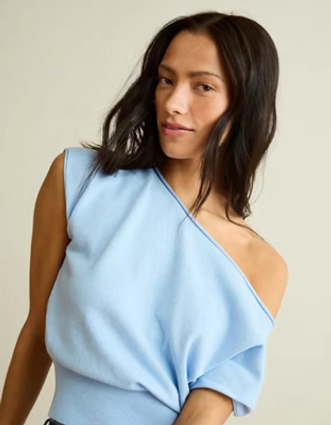 AE Off-the-Shoulder Cinched Sweater Tee