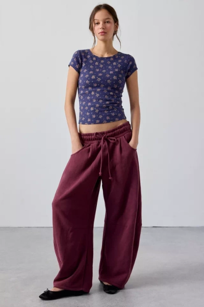 Out From Under Essential Barrel Leg Full Length Sweatpant