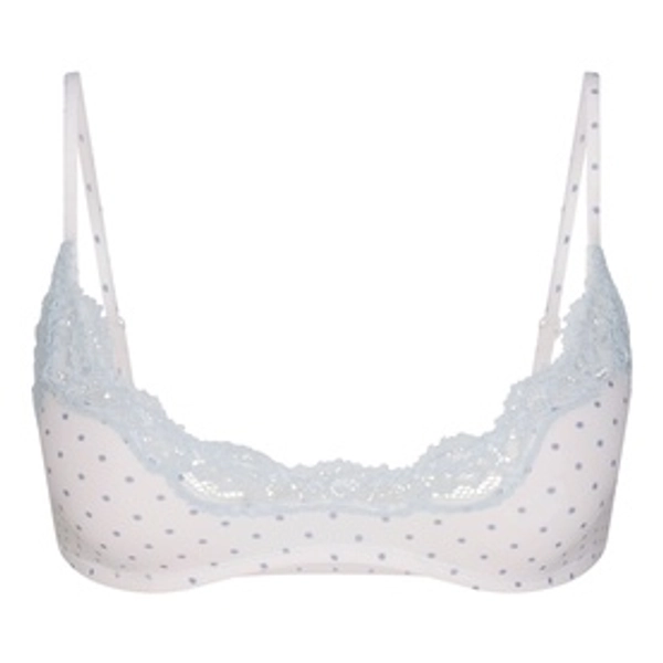 SKIMS Scoop Bralette Slate Pin Dot Print - Slate Pin Dot Print