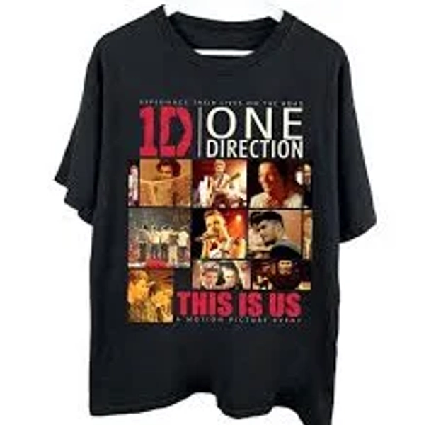 New One Direction World Tour 2023 2024 Cotton Black S-5XL T-Shirt 1D1896