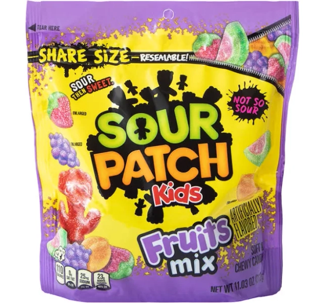 Sour Patch Kids Fruits Mix Soft & Chewy Candy