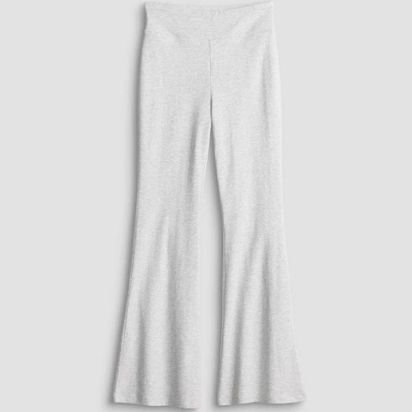 Girls 7-16 SO High Rise Flare Leggings in Regular & Plus Size, Girl's, Size: Small(6/7), Light Grey Heather
