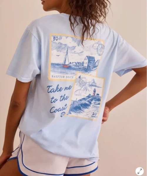 Take Me To The Tide Oversized Tee