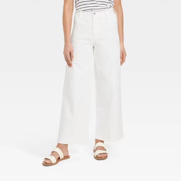 Women's High-Rise Sailor Wide Leg Ankle Jeans - Universal Thread™