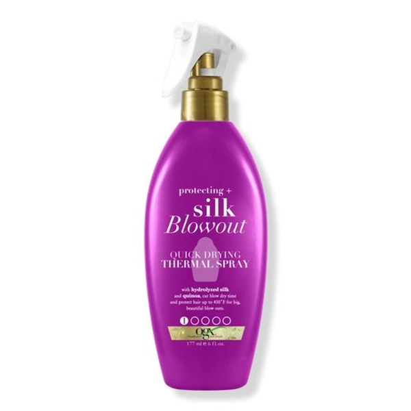 Protecting + Silky Blowout Quick Drying Thermal Spray - OGX | Ulta Beauty | Thermal spray, Blowout, Blowout spray